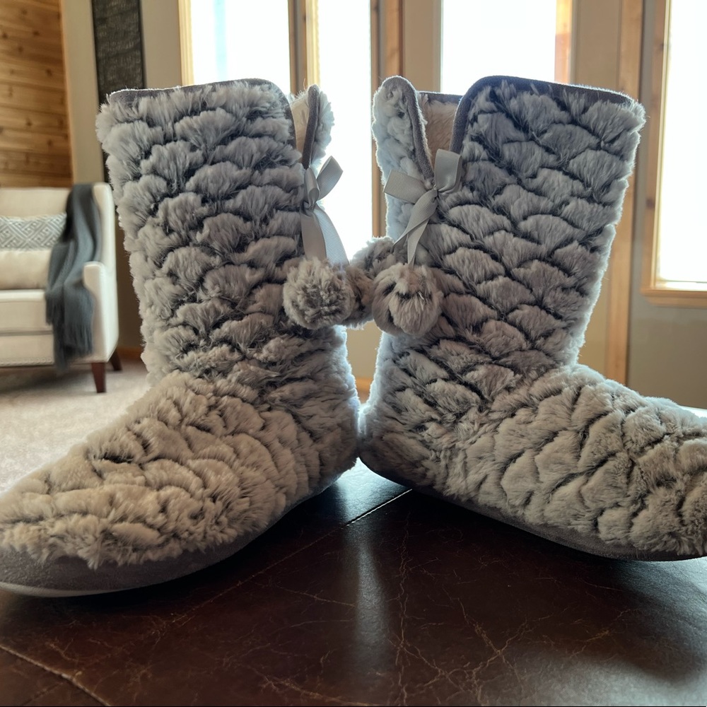 Fluffy Boot Slippers